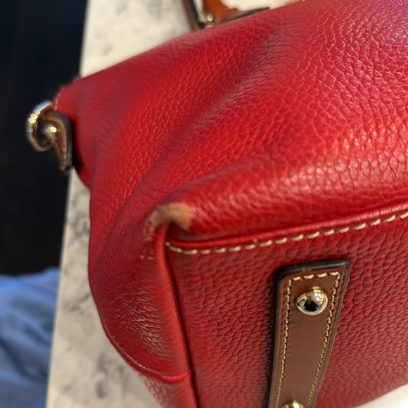 Dooney & Burke tailored red satchel. - Picture 6 of 15